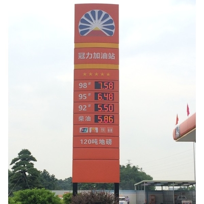 Custom Remote Control LED Gas Price Changer 18" Gas Station Price Changer